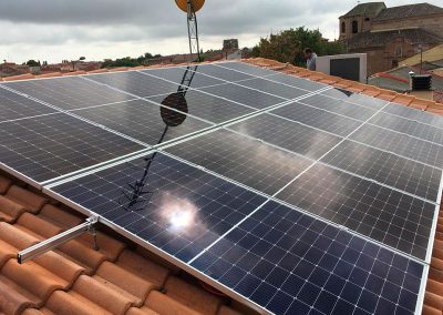 Instalación de placas solares vivienda en Olmedo Valladolid