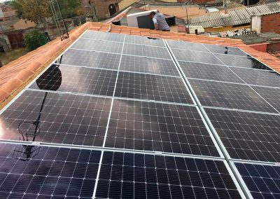 Instalación de placas solares vivienda en Olmedo Valladolid