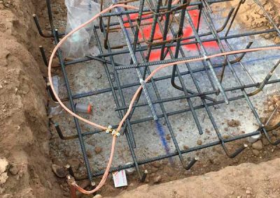 Instalación de toma de tierra con soldaduras de aluminotecnia en Valladolid